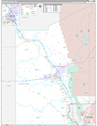 Dona Ana Wall Map Premium Style